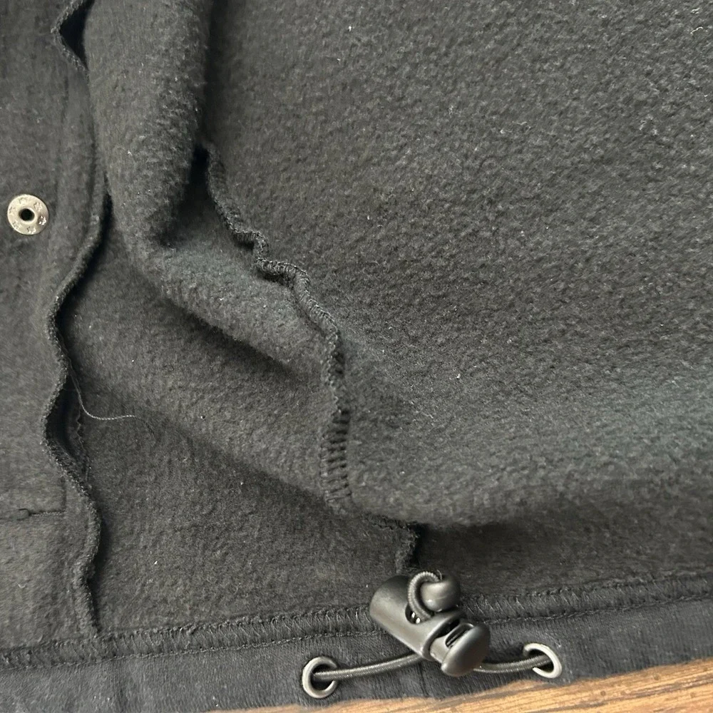 Harley Davidson Bar Shield Fleece Hooded Zip Vest Black 3XL Biker Moto 2007‎